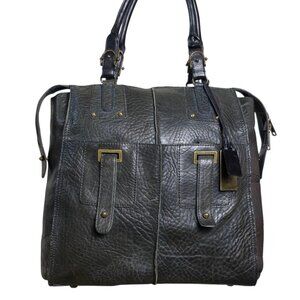 Brianna Olive Leather Tote Deep Bag